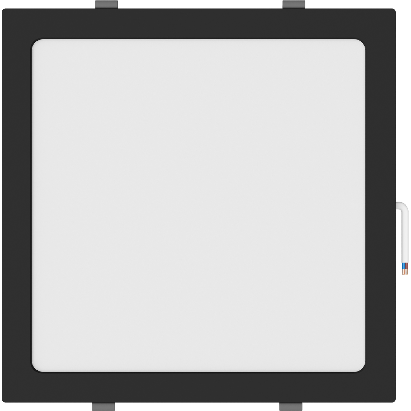 Mexen LDRR mennyezeti LED süllyesztett lámpa, 30 x 30 cm, 24W, Semleges - 4000K, 1920 lm, fekete - L211-030-2440-70