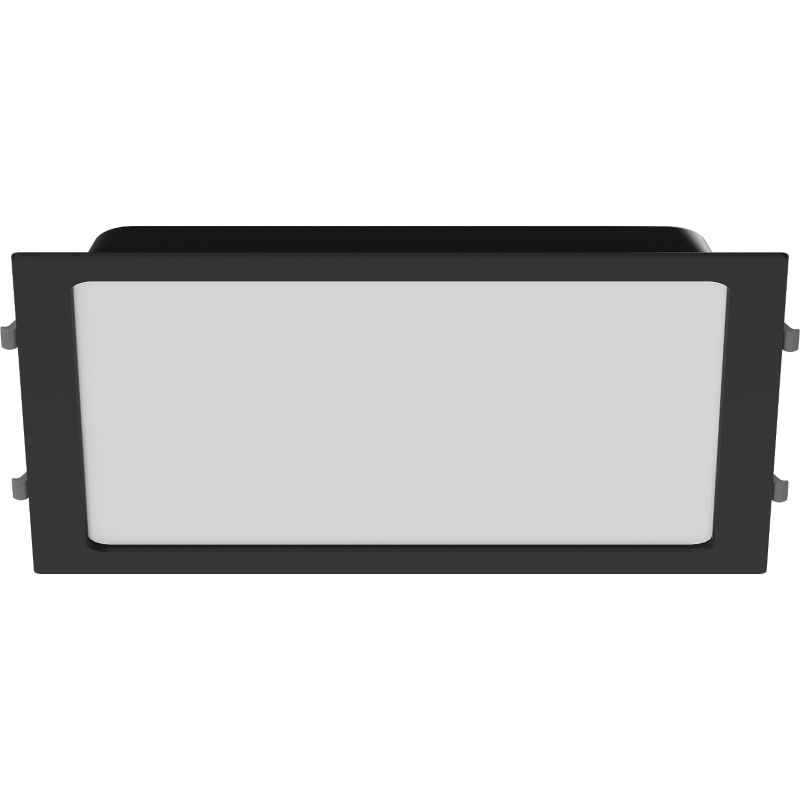 Mexen LDRR panou plafon LED downlight încastrat 30 x 30 cm, 24W, Rece - 6500K, 1920 lm, negru - L211-030-2465-70