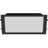Mexen LDRR beépített LED-es mennyezeti panel downlight 30 x 30 cm, 24W, Hideg - 6500K, 1920 lm, fekete - L211-030-2465-70