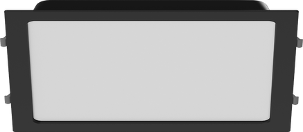 Mexen LDRR beépített LED-es mennyezeti panel downlight 30 x 30 cm, 24W, Hideg - 6500K, 1920 lm, fekete - L211-030-2465-70