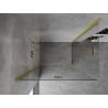 Mexen Mist-F Duo cabină de duș pliabilă stânga 110 x 75 cm, transparent, auriu periat - 8A6-110L-075P-55-00