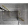 Mexen Mist-F Cabină de duș duo pliabilă dreapta 90 x 110 cm, transparent, auriu periat - 8A6-090L-110P-55-00