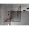 Mexen Mist-F Duo cabină de duș pliabilă 90 x 90 cm, transparent, cupru periat - 8A6-090L-090P-65-00