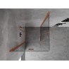 Mexen Mist-F Duo cabină de duș pliabilă 120 x 120 cm, transparentă, cupru periat - 8A6-120L-120P-65-00