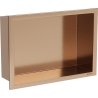 Mexen X-Wall-R raft încastrat cu flanșă 30 x 20 cm, cupru periat - 19C0302010