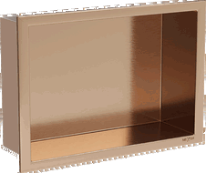 Mexen X-Wall-R raft încastrat cu flanșă 30 x 20 cm, cupru periat - 19C0302010