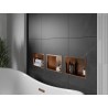 Mexen X-Wall-R raft încastrat cu flanșă 30 x 20 cm, cupru periat - 19C0302010