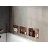 Mexen X-Wall-R raft încastrat cu flanșă 30 x 20 cm, cupru periat - 19C0302010