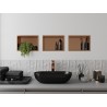 Mexen X-Wall-R raft încastrat cu flanșă 30 x 20 cm, cupru periat - 19C0302010