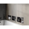 Mexen X-Wall-R raft de nișă cu guler 30 x 20 cm, Gri metalic periat - 19E0302010