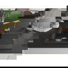 Chiuvetă granit Mexen Pablo cu 1 compartiment, scurgător și baterie de bucătărie Rita, negru/auriu metalizat- 6510-75-670300-00