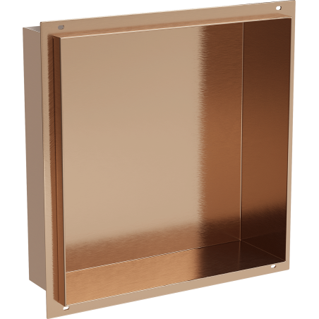 Mexen X-Wall-NR raft de nișă fără flanșă 30 x 30 cm, cupru periat - 19C1303010