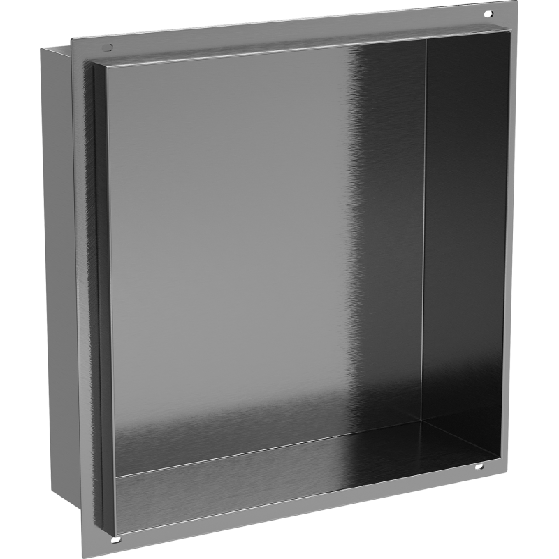 Mexen X-Wall-NR raft de nișă fără margine 30 x 30 cm, gri armat periat - 19E1303010