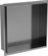 Mexen X-Wall-NR fül nélküli fali polc 30 x 30 cm, gun gray kefe hatású - 19E1303010
