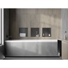 Mexen X-Wall-NR raft de nișă fără margine 30 x 30 cm, gri armat periat - 19E1303010