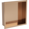 Mexen X-Wall-R falcos polc peremmel 30 x 30 cm, kefélt réz - 19C0303010