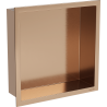 Mexen X-Wall-R raft de nișă cu guler 30 x 30 cm, cupru periat - 19C0303010