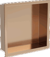 Mexen X-Wall-R raft de nișă cu guler 30 x 30 cm, cupru periat - 19C0303010