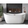 Mexen X-Wall-R raft de nișă cu guler 30 x 30 cm, cupru periat - 19C0303010