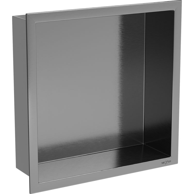 Mexen X-Wall-R raft încastrat cu flanșă 30 x 30 cm, gri armat periat - 19E0303010