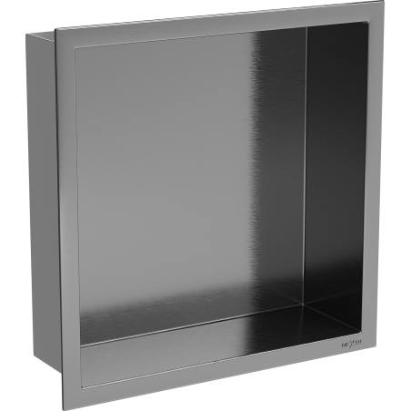 Mexen X-Wall-R raft încastrat cu flanșă 30 x 30 cm, gri armat periat - 19E0303010
