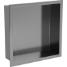 Mexen X-Wall-R raft încastrat cu flanșă 30 x 30 cm, gri armat periat - 19E0303010