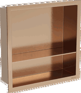 Mexen X-Wall-R raft de nișă cu flanșă și raft 30 x 30 cm, cupru periat - 19C0303010S
