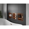 Mexen X-Wall-R raft de nișă cu flanșă și raft 30 x 30 cm, cupru periat - 19C0303010S