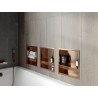 Mexen X-Wall-R falcos polc szegéllyel és polccal 30 x 30 cm, kefélt réz - 19C0303010S