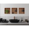 Mexen X-Wall-R raft de nișă cu flanșă și raft 30 x 30 cm, cupru periat - 19C0303010S