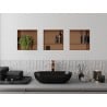 Mexen X-Wall-NR raft de nișă fără flanșă cu raft de 30 x 30 cm, cupru periat - 19C1303010S