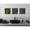 Mexen X-Wall-NR raft încastrat fără flanșă cu raft 30 x 30 cm, gri tun periat - 19E1303010S