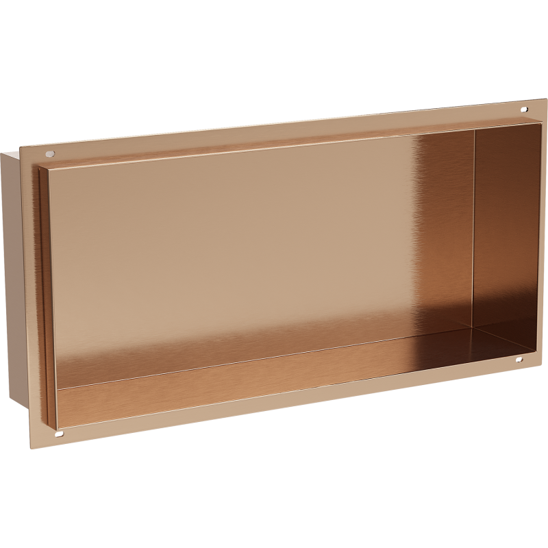 Mexen X-Wall-NR raft nișă fără flanșă 45 x 20 cm, cupru periat - 19C1452010