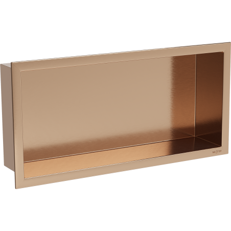 Mexen X-Wall-R raft de nișă cu flanșă 45 x 20 cm, cupru periat - 19C0452010