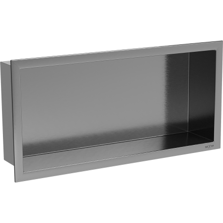 Mexen X-Wall-R raft încastrat cu margine 45 x 20 cm, gri pistol periat - 19E0452010