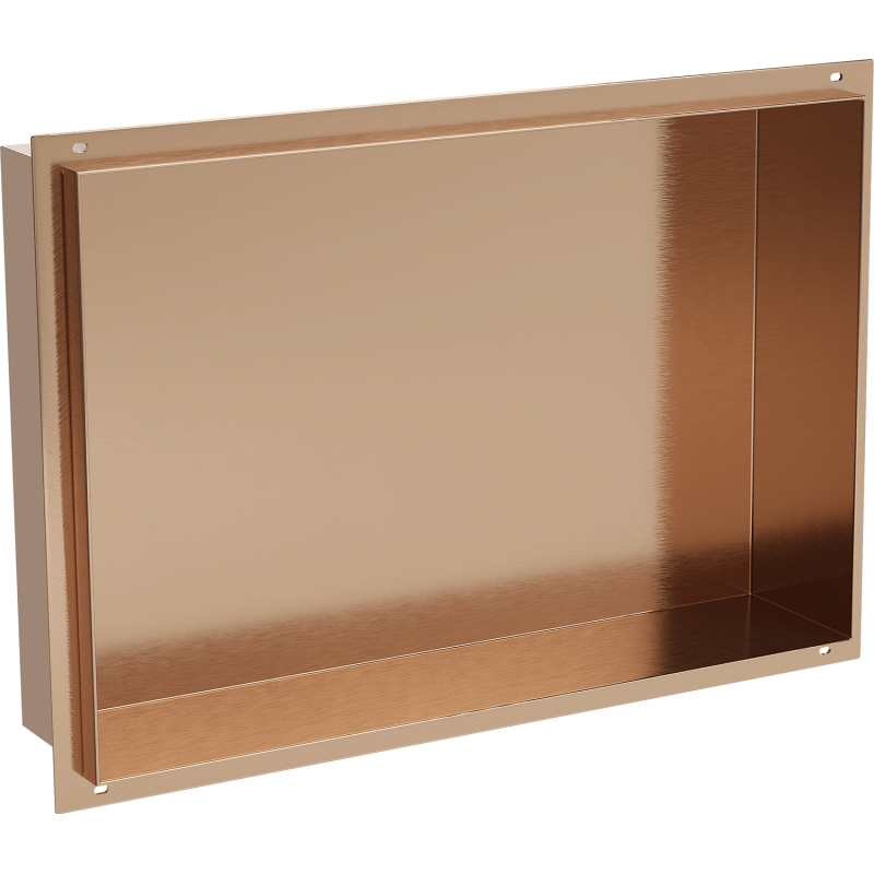 Mexen X-Wall-NR raft încastrat fără margine 45 x 30 cm, cupru periat - 19C1453010