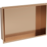 Mexen X-Wall-NR raft încastrat fără margine 45 x 30 cm, cupru periat - 19C1453010