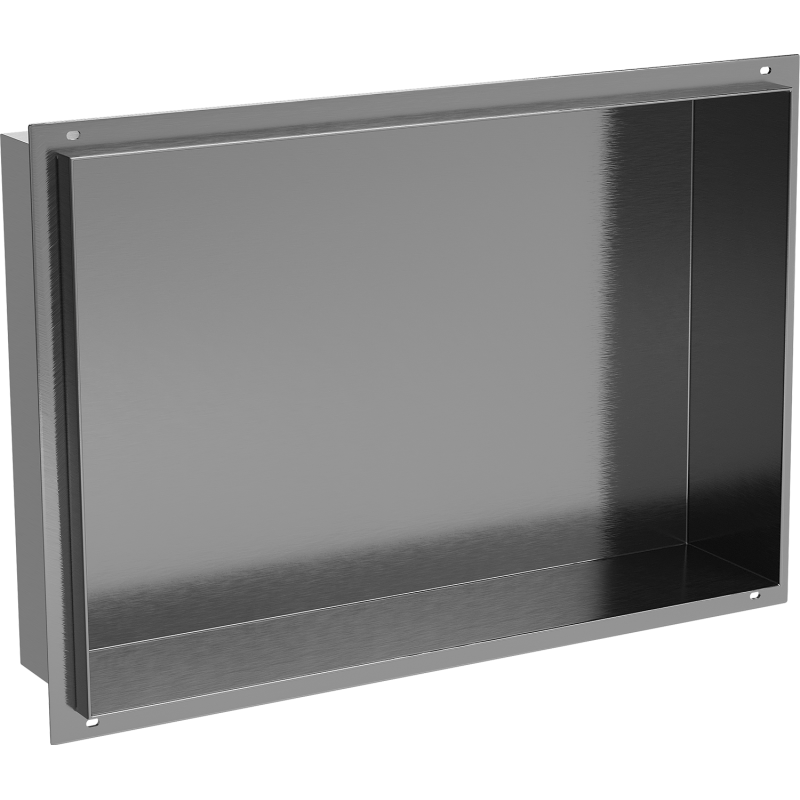 Mexen X-Wall-NR fali polc perem nélkül 45 x 30 cm, gun grey kefe - 19E1453010