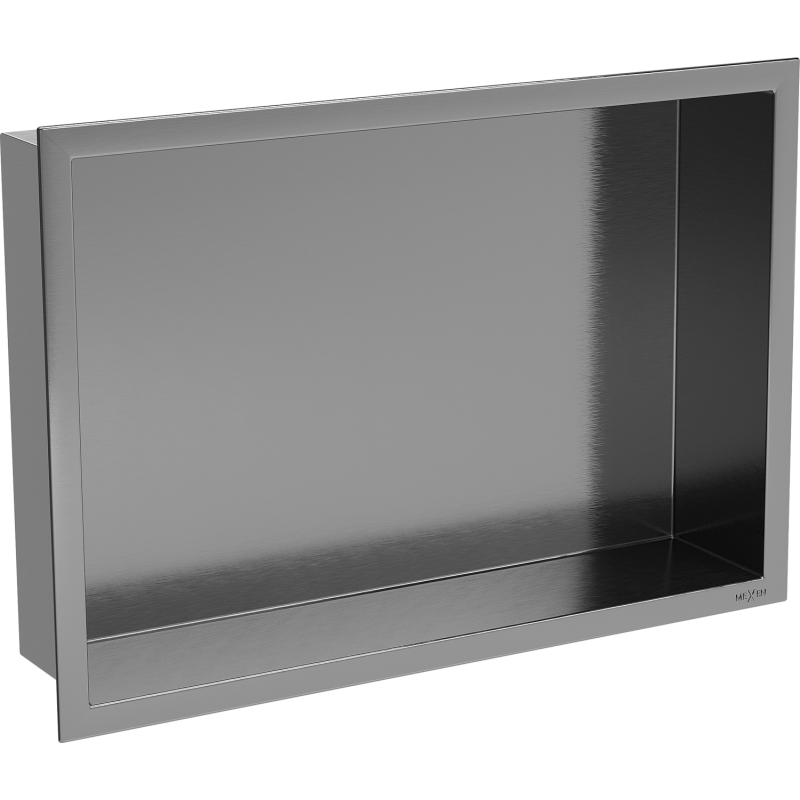 Mexen X-Wall-R falipolc peremmel 45 x 30 cm, sötétszürke kefélt - 19E0453010