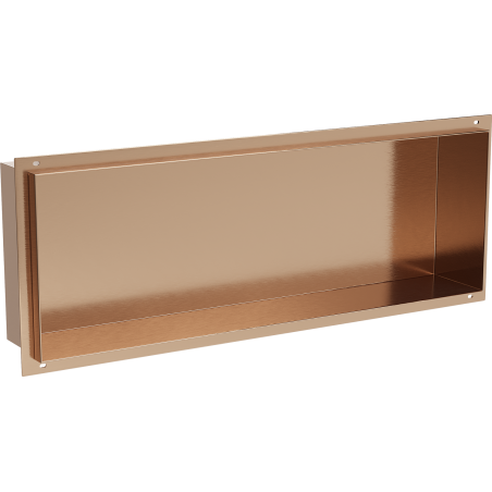 Mexen X-Wall-NR raft încastrat fără margine 60 x 20 cm, cupru periat - 19C1602010