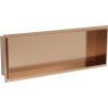 Mexen X-Wall-NR raft încastrat fără margine 60 x 20 cm, cupru periat - 19C1602010