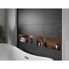 Mexen X-Wall-NR raft încastrat fără margine 60 x 20 cm, cupru periat - 19C1602010