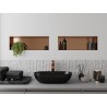 Mexen X-Wall-NR raft încastrat fără margine 60 x 20 cm, cupru periat - 19C1602010