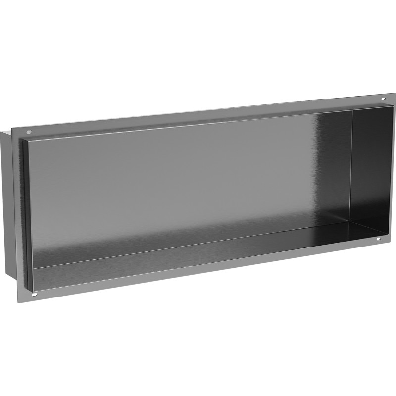 Mexen X-Wall-NR 60 x 20 cm-es perem nélküli fali polc, sötétszürke csiszolt - 19E1602010