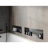 Mexen X-Wall-NR perem nélküli beépített polc 60 x 20 cm, gun grey kefélt - 19E1602010