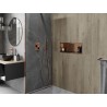 Mexen X-Wall-R raft de nișă cu flanșă 60 x 20 cm, cupru periat - 19C0602010