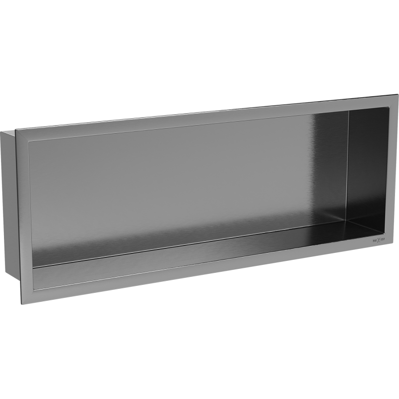 Mexen X-Wall-R poliță de nișă cu flanșă 60 x 20 cm, gri armat periat - 19E0602010