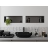 Mexen X-Wall-R poliță de nișă cu flanșă 60 x 20 cm, gri armat periat - 19E0602010