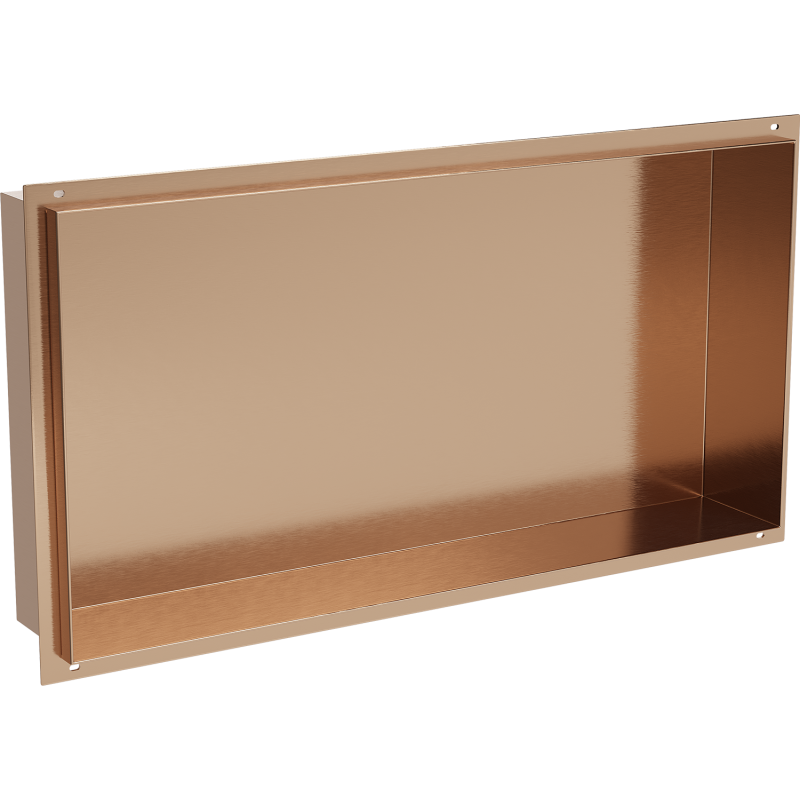 Mexen X-Wall-NR fül nélküli fali polc 60 x 30 cm, kefélt réz - 19C1603010