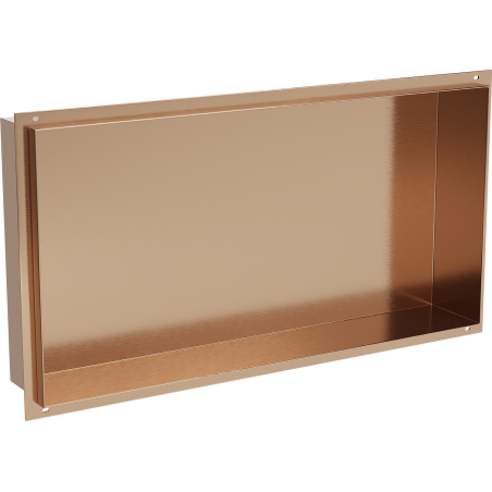 Mexen X-Wall-NR fül nélküli fali polc 60 x 30 cm, kefélt réz - 19C1603010